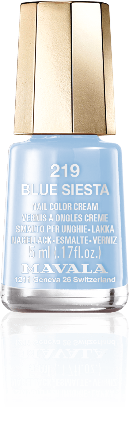 Blue Siesta — Saf ve açık bir gökyüzü mavisi, hamakta açık havada şekerlemenin tadı