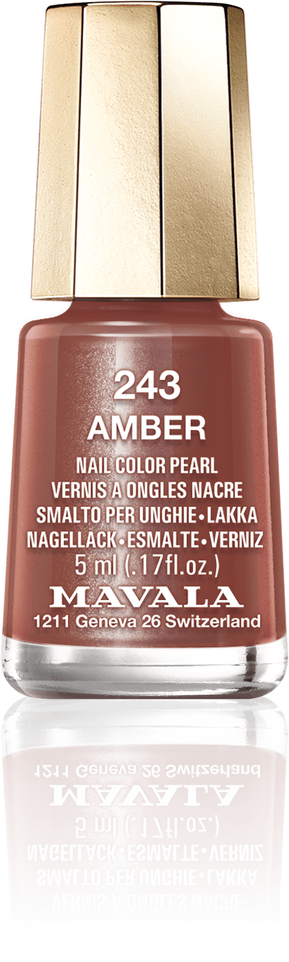 Amber — Parlak, mineral açık kahverengi