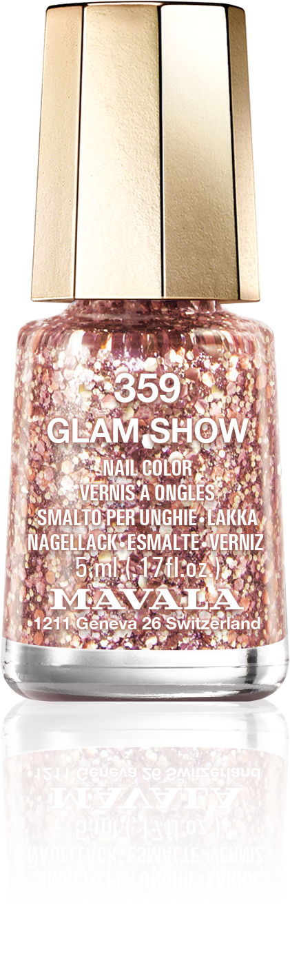 Glam Show — Schicke, rosige Pailletten, wie eine Las Vegas Show