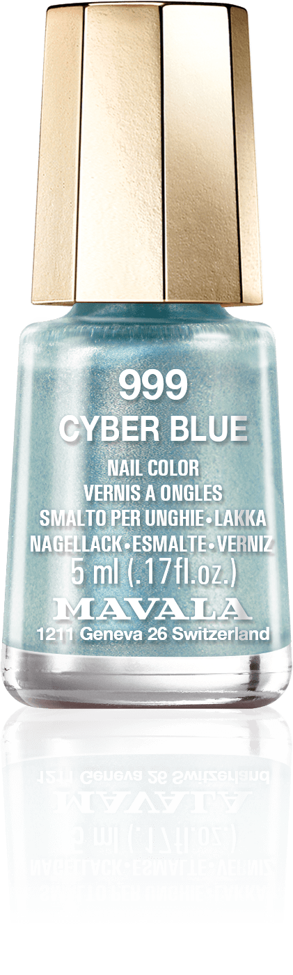 Cyber Blue — A mint turquoise, like the twinkle in her clear blue eyes